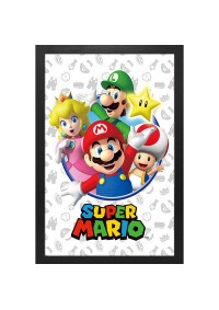 Affiche Encadrée Super Mario Par Pyramid - Characters Greeting (46 x 31CM)